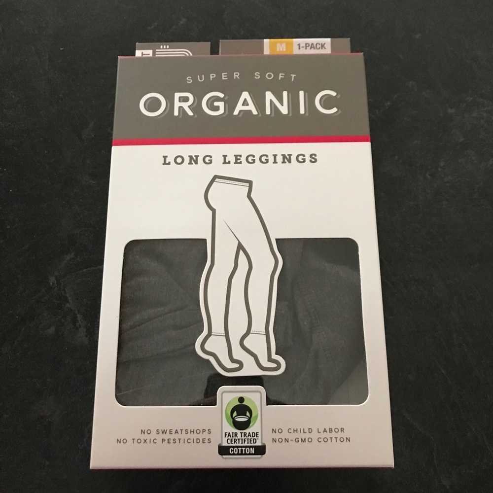 Pact Apparel Organic Leggings (Gray, Medium)